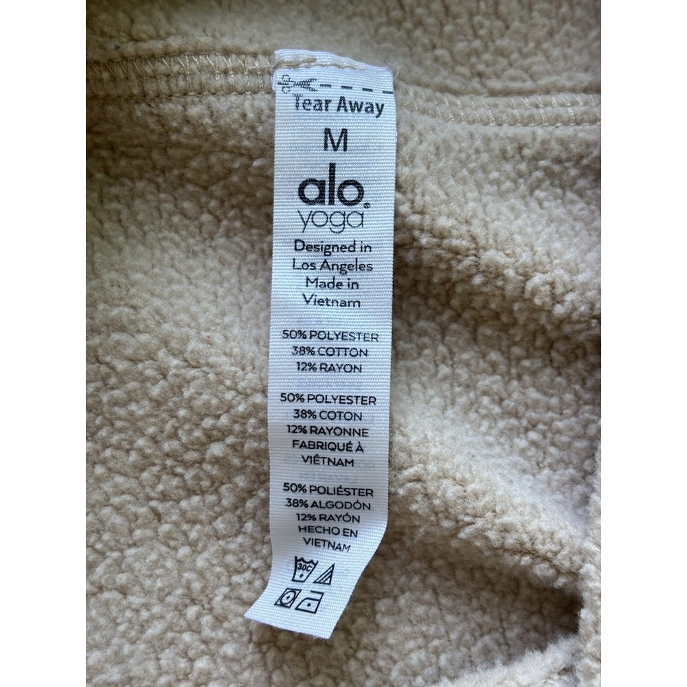 ALO YOGA Womens Hoodie Patchwork Colorblock Athleisure Oversized Dimension- Sz M - Picture 5 of 11